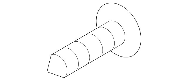 Genuine Mitsubishi Corner Trim Screw MF455017