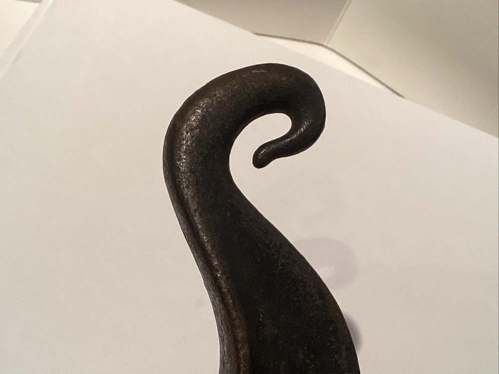 Vintage / Antique Cast Iron Hanger C Hook / Scale Hook