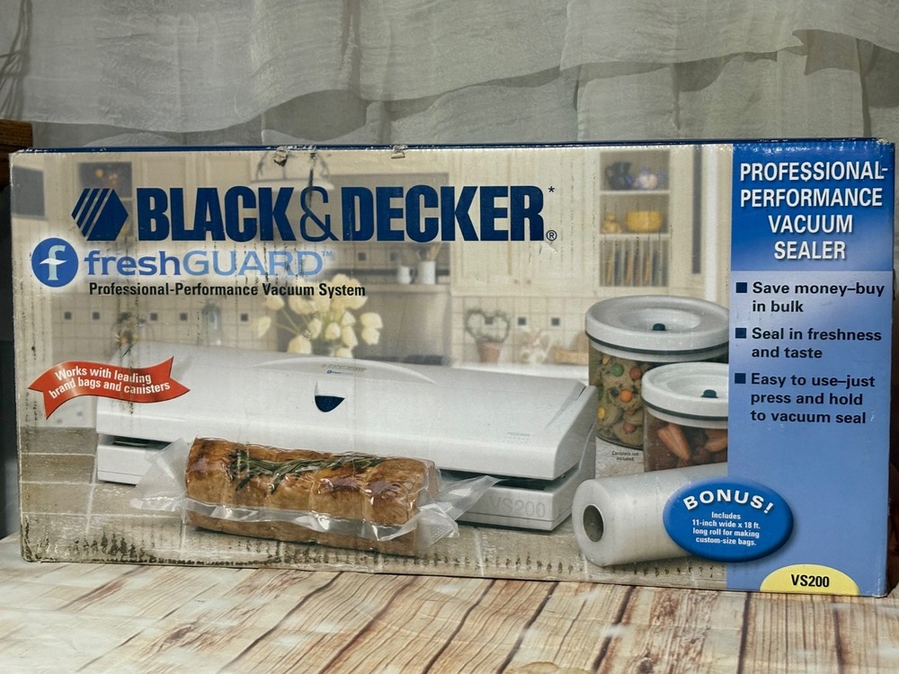 NEW Black and Decker VS200 Fresh Guard Professional Performance Vacuum Sealer