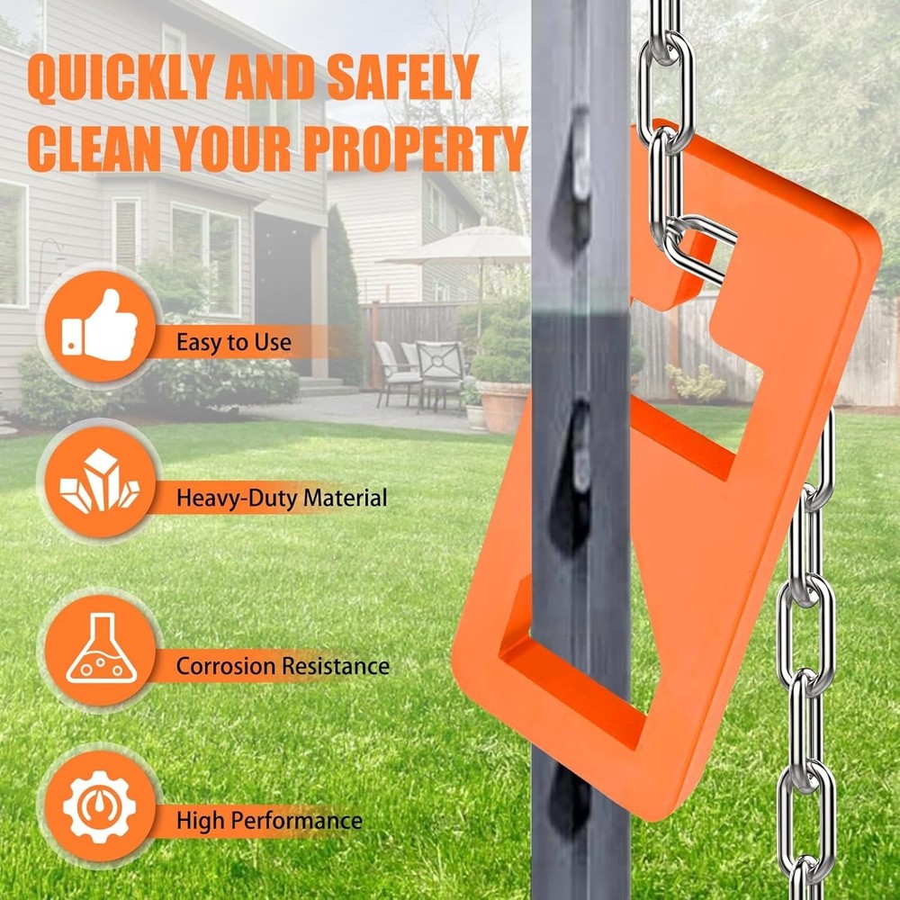 T Post Puller Fence Puller, Farm Equipment Tractor Accessories, orange