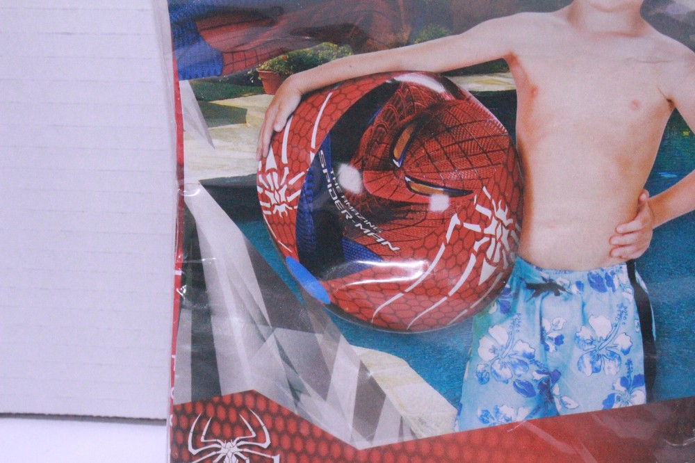 MARVEL The Amazing Spiderman 13" Inflatable Beach Ball Pool NOS 2012 Hedstrom