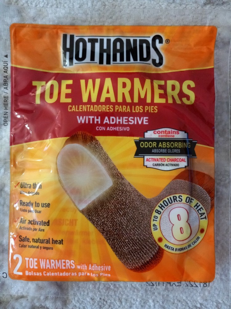 Hot Hands Toe Warmers With Adhesive 20 Pcs