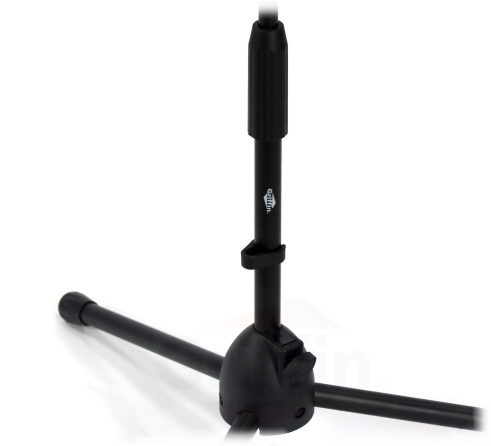 (2-PACK) Short Height Microphone Stand | GRIFFIN Small Studio Recording Holder