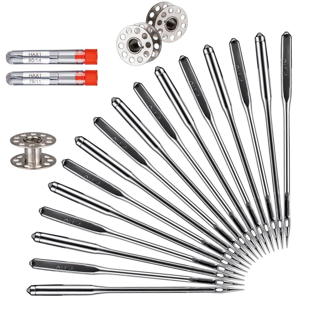 Sewing Machine Needles, 20 PCS Universal Needle, Silver