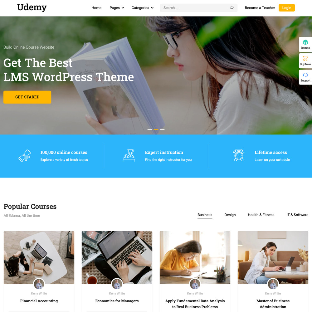 Udemy Website Design with Free VPS Web Hosting and Installation