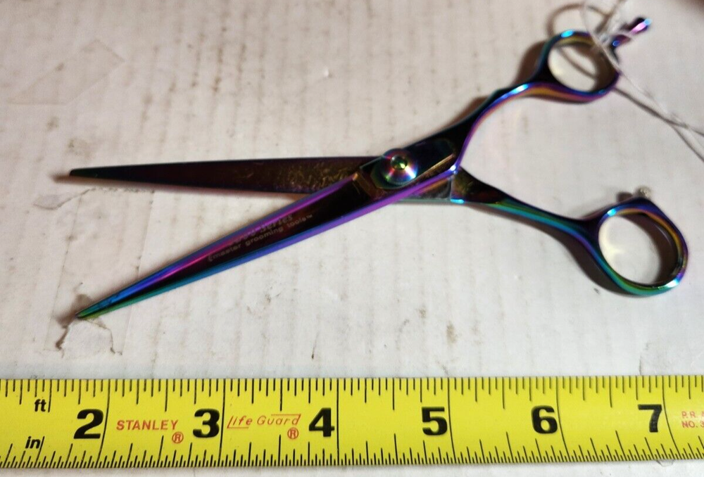 Master Grooming Tools 5200 Series Rainbow 6.5" Straight Shears
