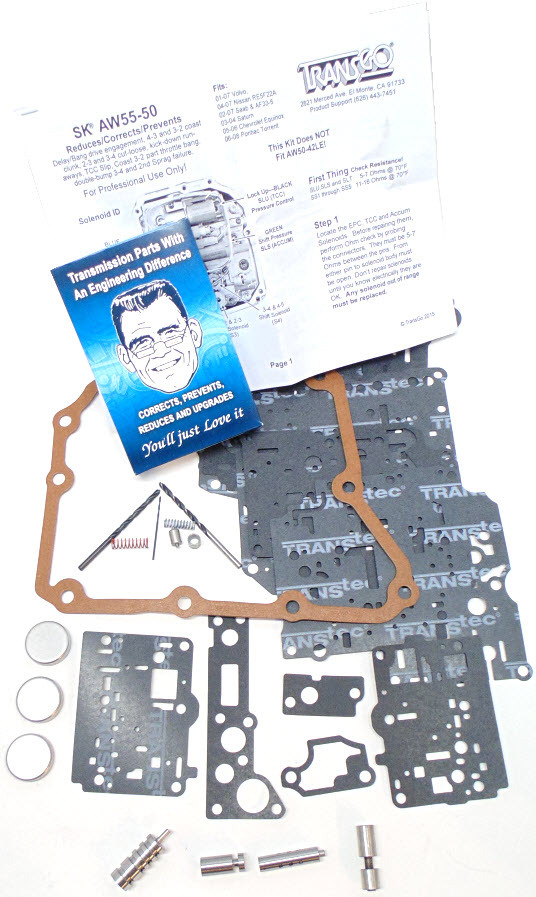 TRANSGO SHIFT KIT Complete Transmission Solenoid Service Kit AW55-50