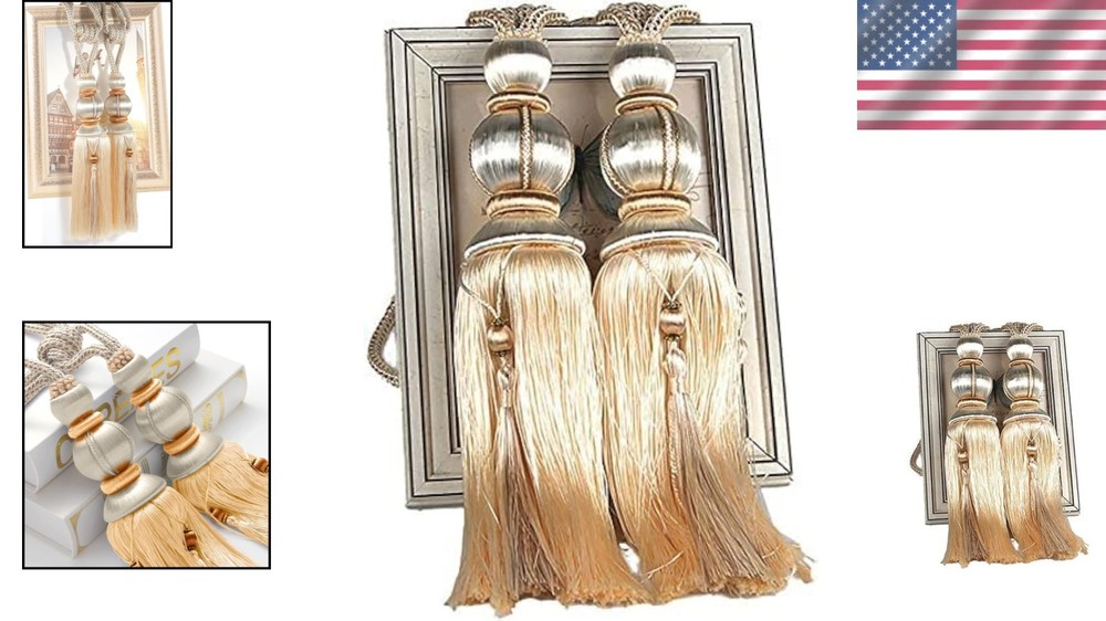 Handcrafted Tassel Curtain Tiebacks