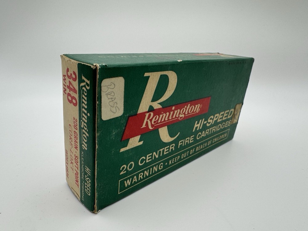 Vintage Remington Ammo Box 348 Win ORIGINAL EMPTY BOX UNCOMMON!!! #3