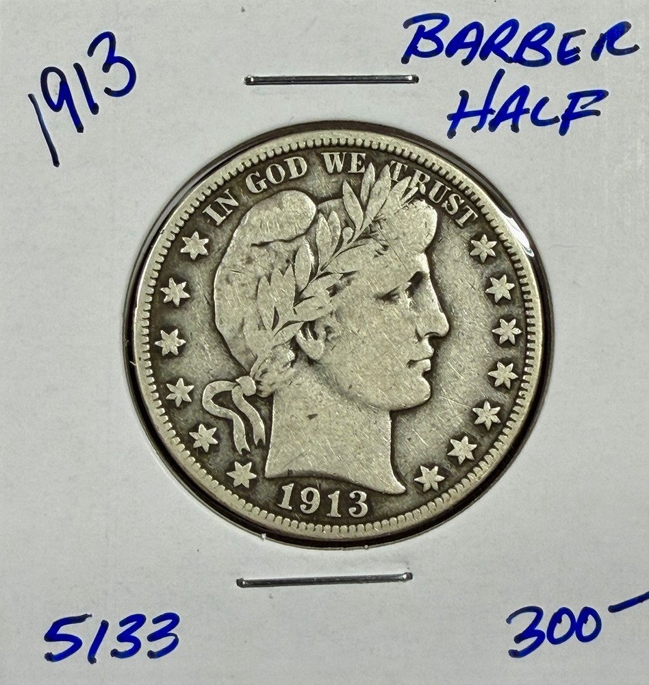 1913 Barber Half Dollar Key Date, Better Date