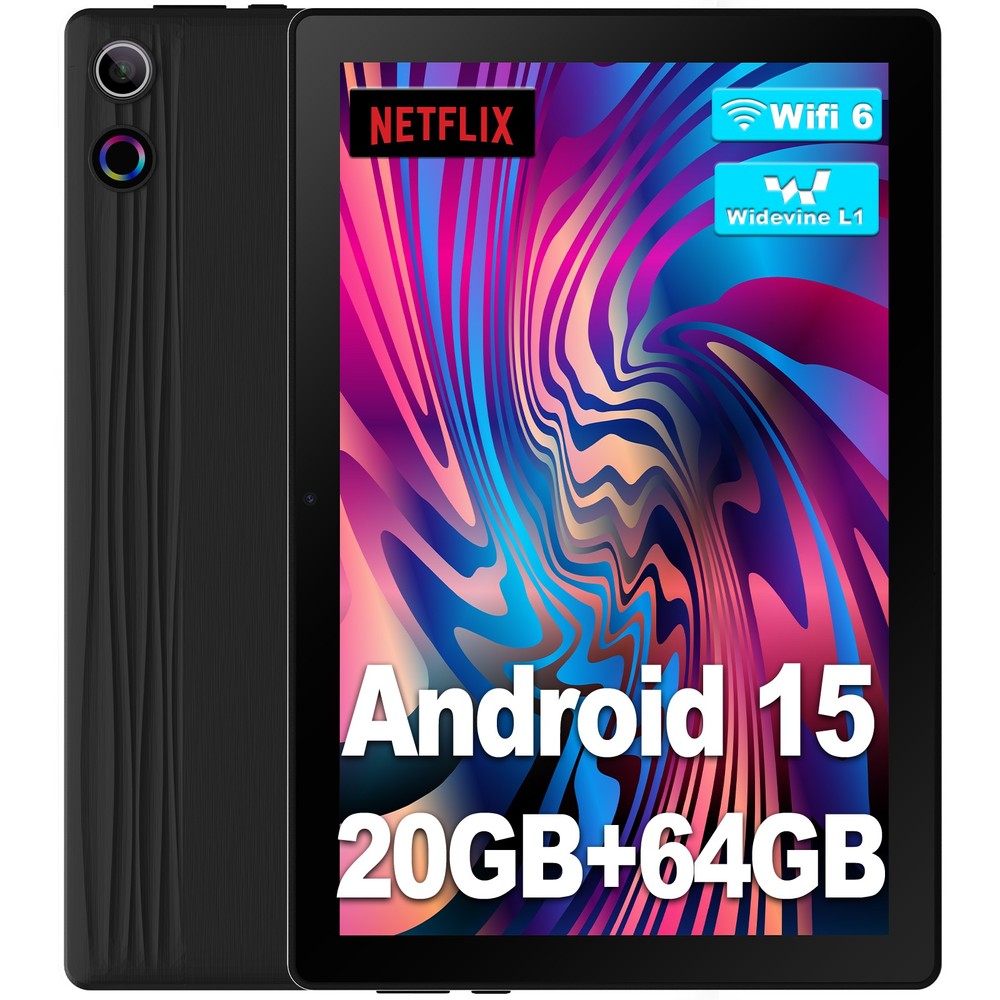 Android 15 Tablet 20(3+17)GB RAM 64GB ROM Dual Camera WIFI Bluetooth LCD