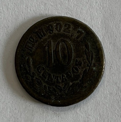 1878 Mexico 10 cent Coin