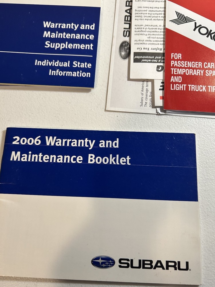 2006 Subaru Forester Owner's Manual Set