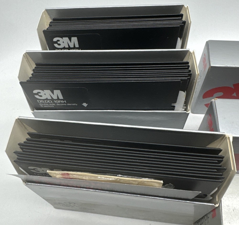 3M Diskettes DS DD RH - 29 Total Diskettes New Open Boxes