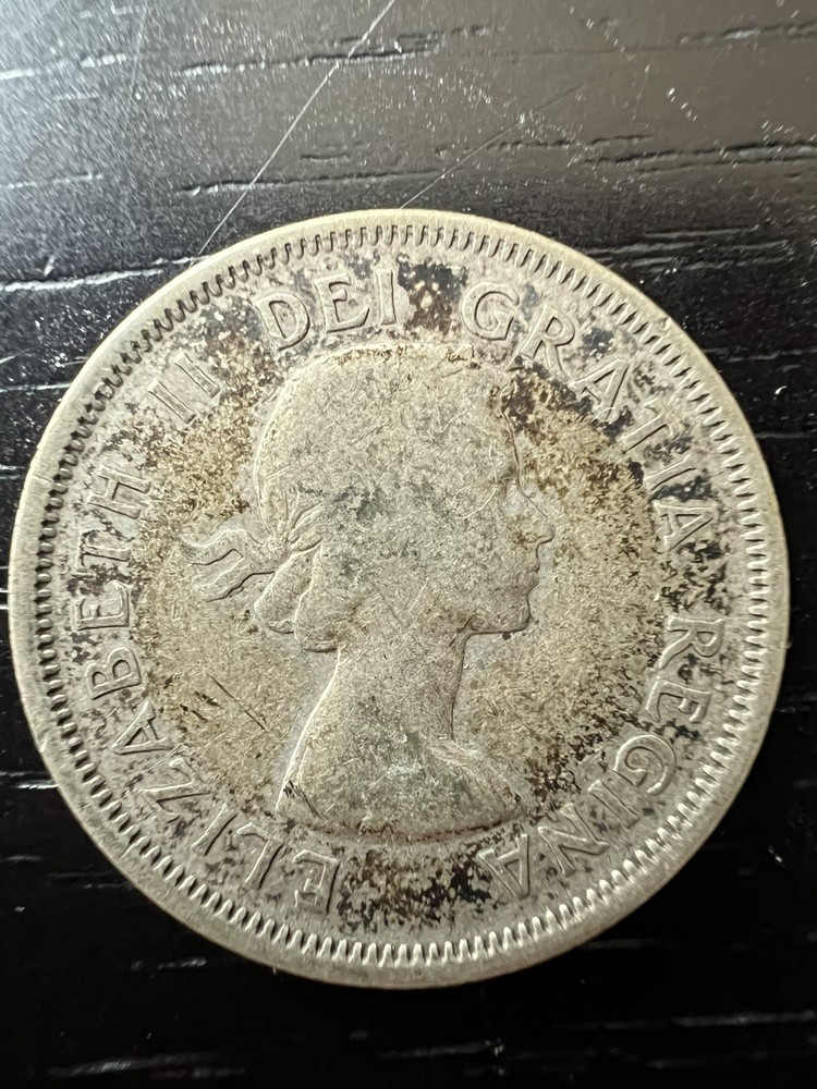 1960 Canadian 25-Cent Quarter .800 Silver