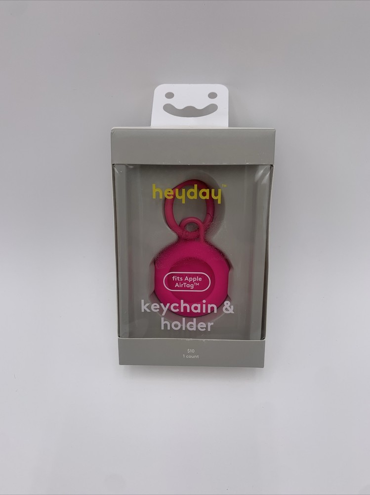 HeydayAirTag Silicone Keychain -  Pink