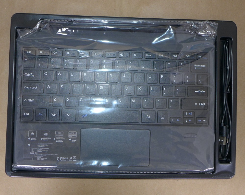 For Microsoft Surface pro 3/4/5/6/7 Wireless Keyboard PU Leather Case Cover