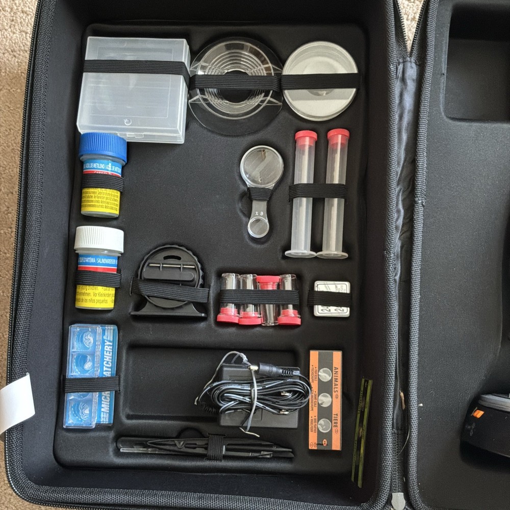 edu Science 900x Macro View Microscope Kit with Accessories