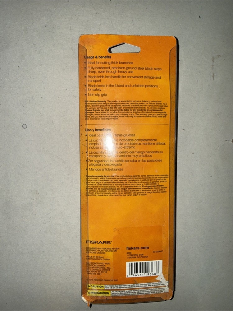Fiskars Folding Pruning Saw: 7 in. blade *blade