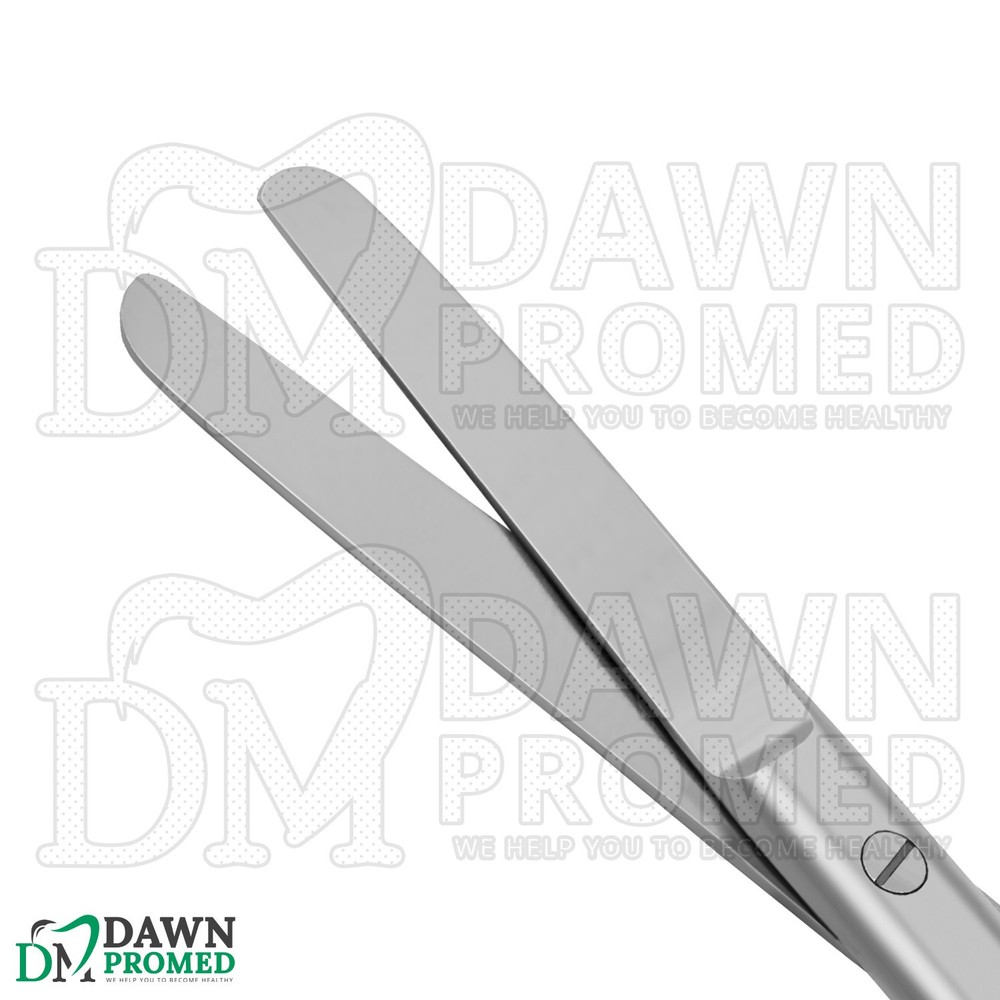 3 Pcs Operating Scissors 5.5" Straight Blunt Blunt Round Pattern Surgical Set