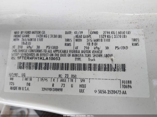 Used Trailer Brake Control Module fits: 2019 Ford Ranger Towing Control under da