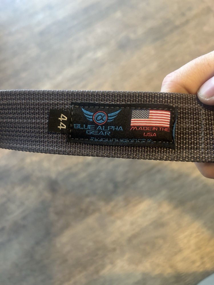 Blue Alpha Gear Belt Grey Size 44