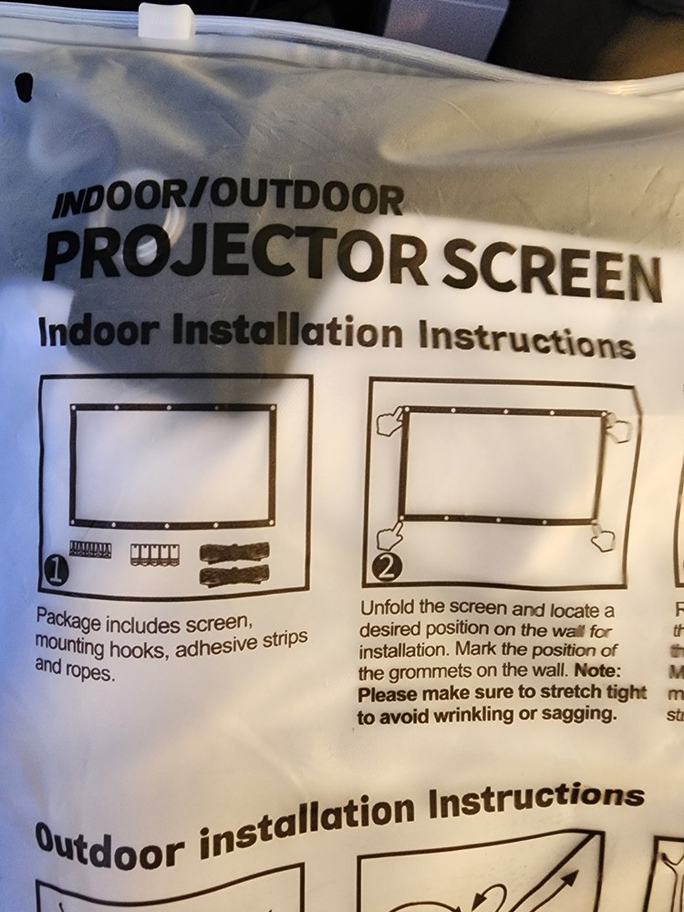 Indoor Outdoor Projector Screen