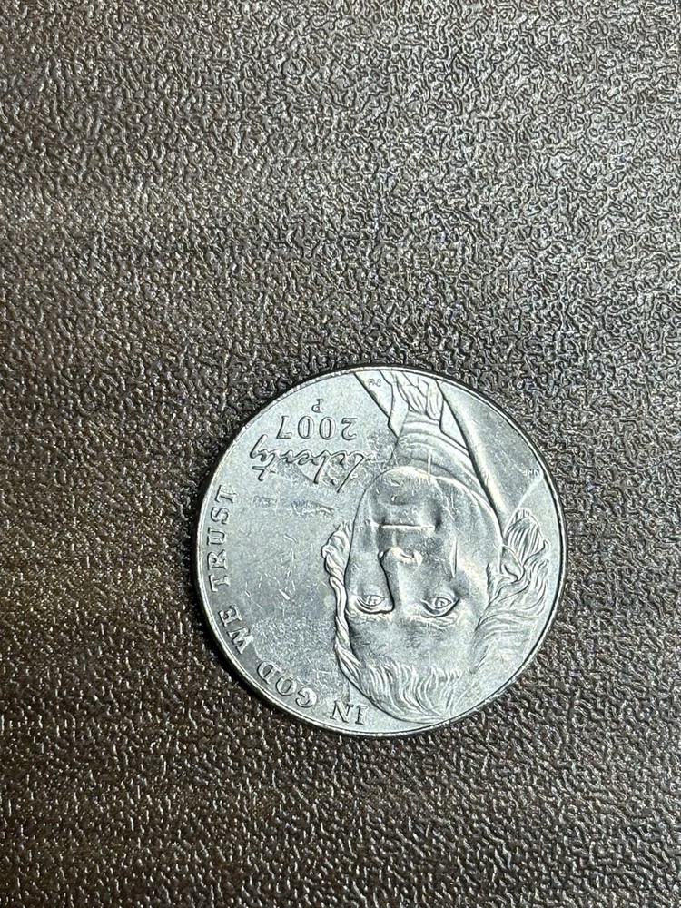 2007 strike through Jefferson nickel