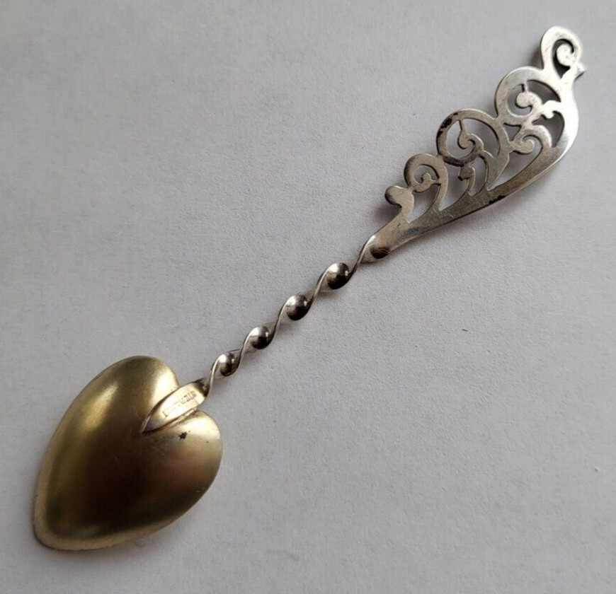 Sterling Silver Heart Niagara Spoon - Souvenir