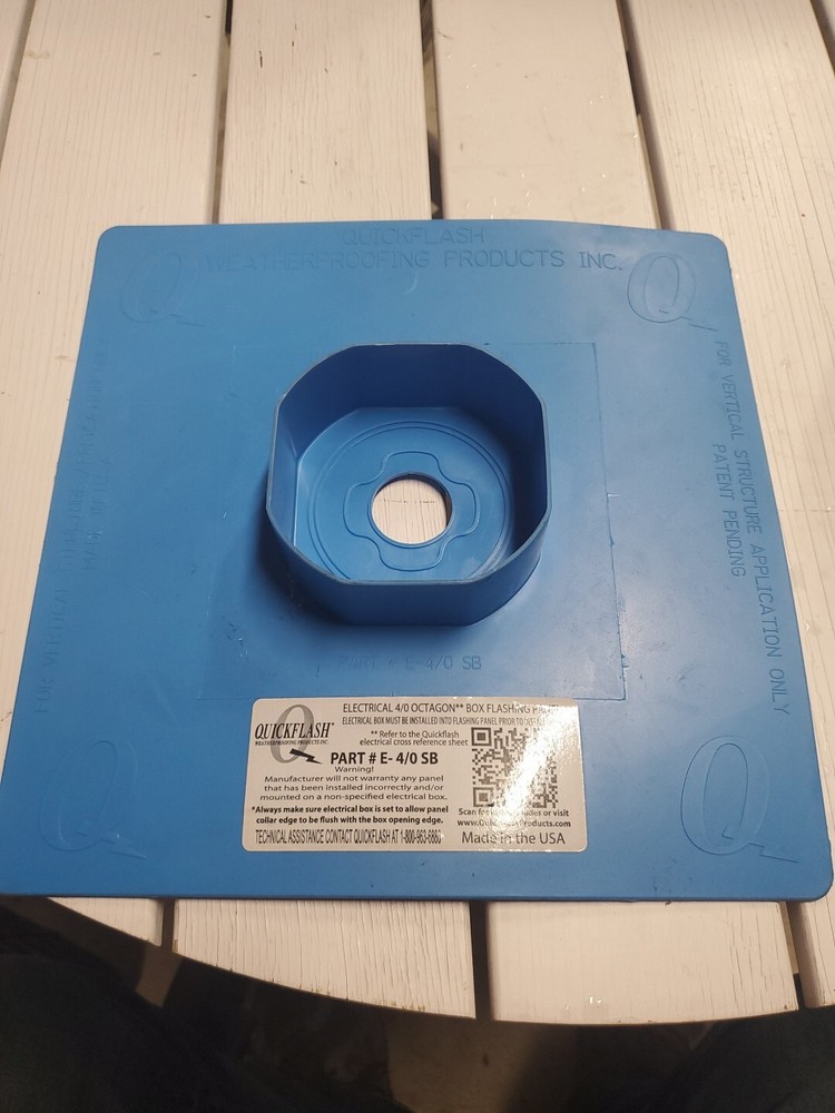 Quickflash Weatherproofing Octagon Steel Box Flashing Panels E-4/0 SB
