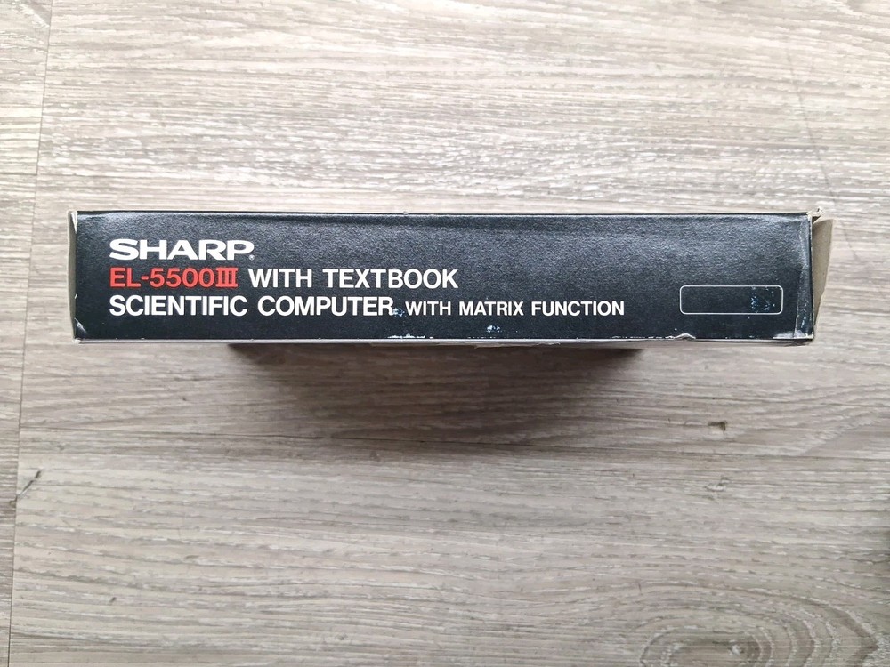 Sharp EL-5500III With Textbook Scientific Computer / Matrix Function ( Read ) !!