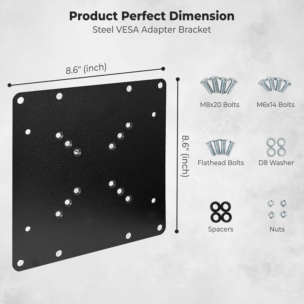 VESA 200x200 Universal Adapter for Medium TV Mounts
