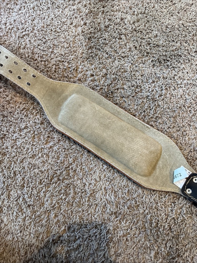 Harbinger 6" Padded Leather Weightlifting Belt Size Medium