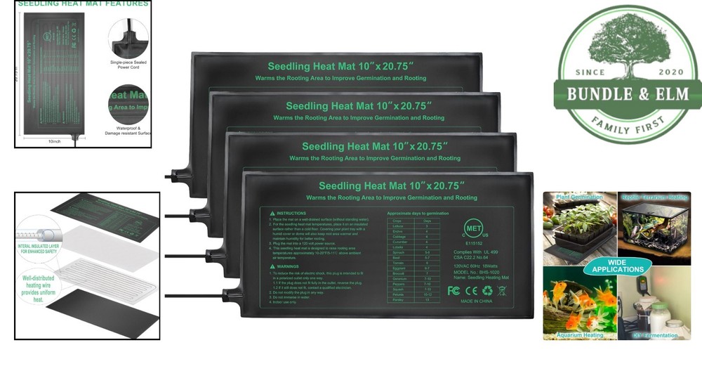 Consistent Heating Mats for Indoor Seed Starting, Fermentation & Terrariums
