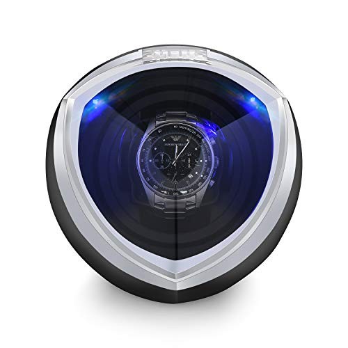 Single Automatic Watch Winder with Quiet Motor, 4 Rotation Mode Black