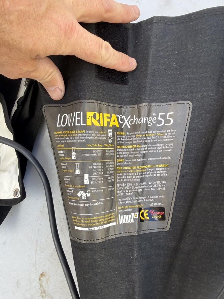 Lowel Rifa LC-55eX eXchange-Lite 21x21" Collapsible Soft Light System -