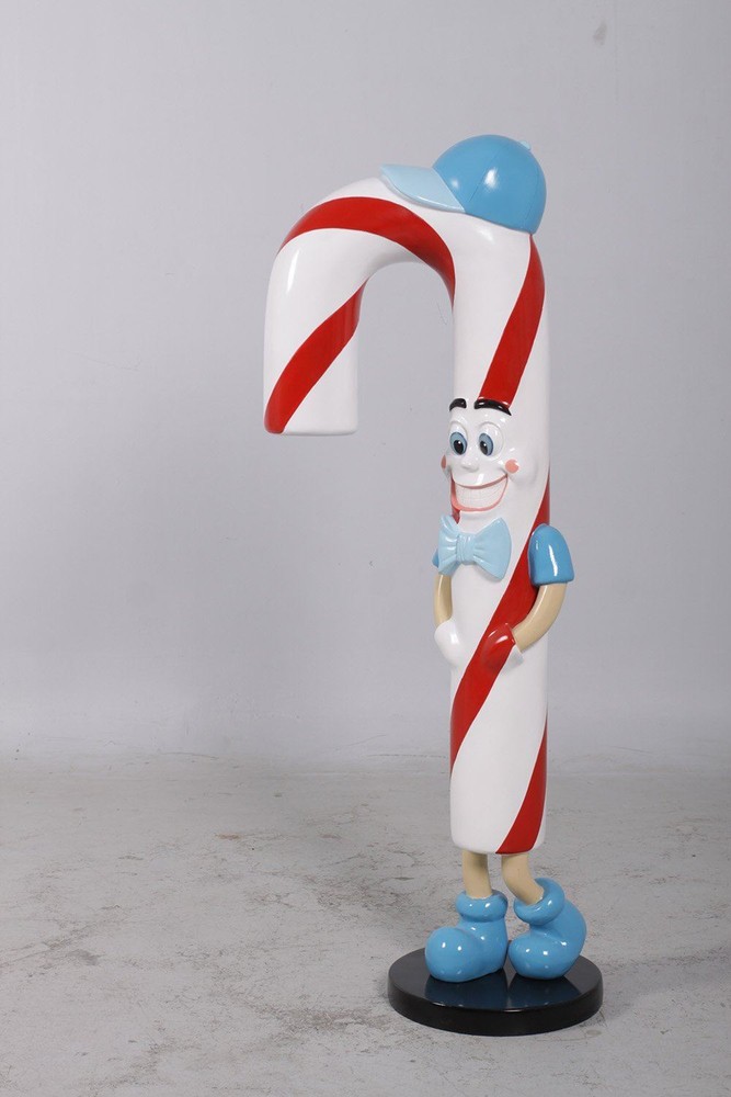 Comic Jr Candy Cane Boy Over Sized Statue Christmas Theme Decor Prop Display