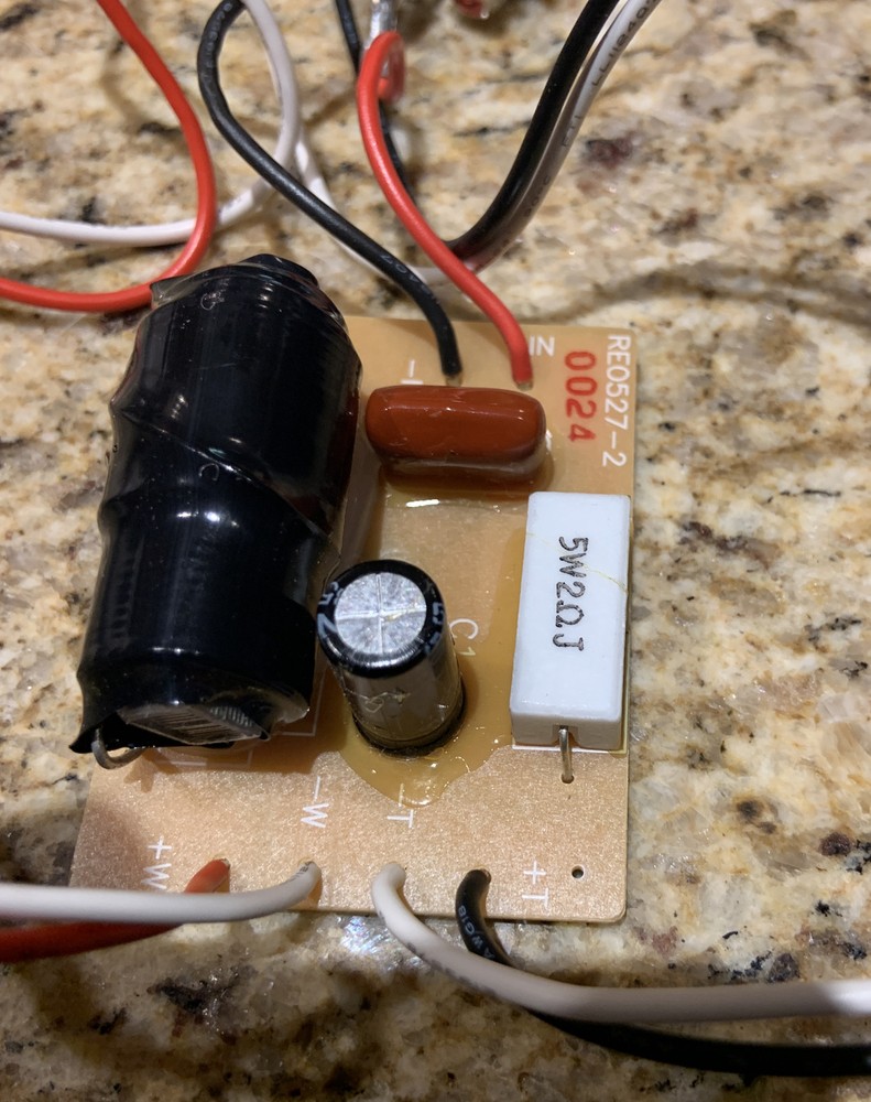 Single Polk Audio RT15i Crossover Network / Excellent Condition Tested.