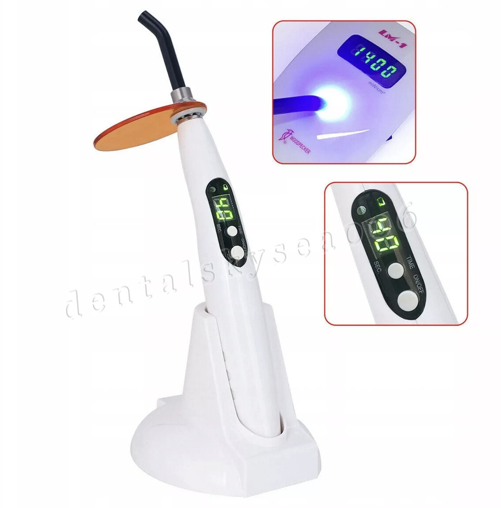 Dental Wireless LED.B Curing Light Lamp Cordless Adjustable Working Time USA