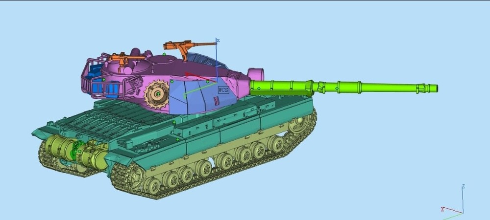 1/72/35 Y-a Super Conqueror Heavy Tank Unpainted Model Kit 3D Printed