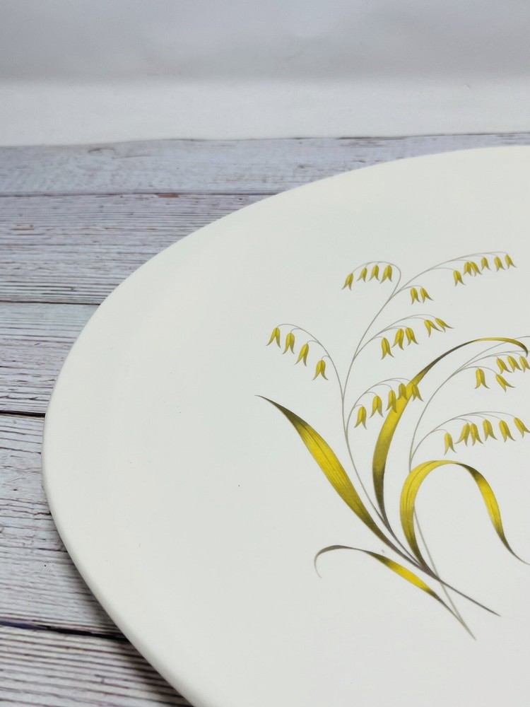12” X 14” Platter With Gold Leaf Design.
