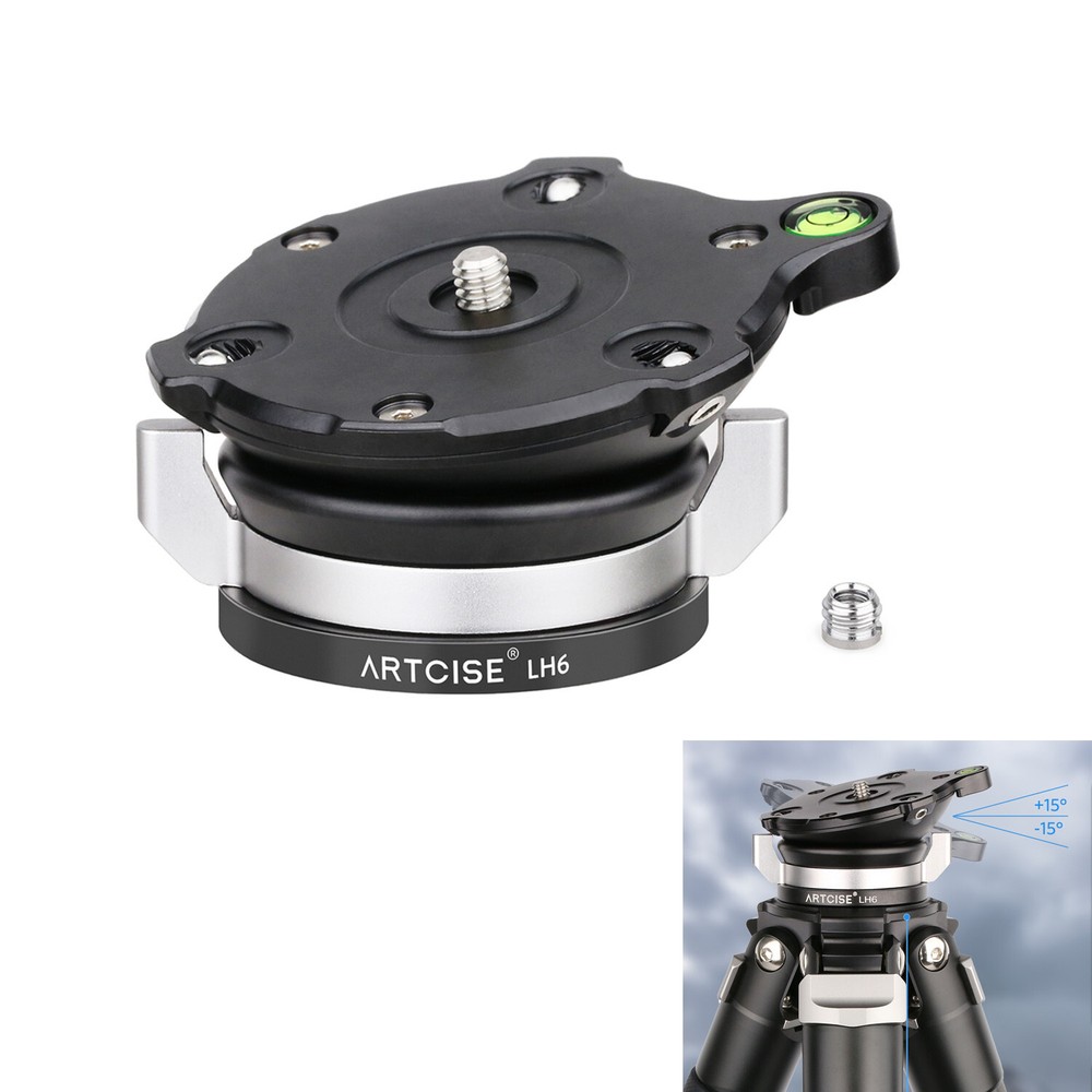 ARTCISE 70mm Panoramic Leveling Base Tripod Head W/ Butterfly Handle 44 lbs