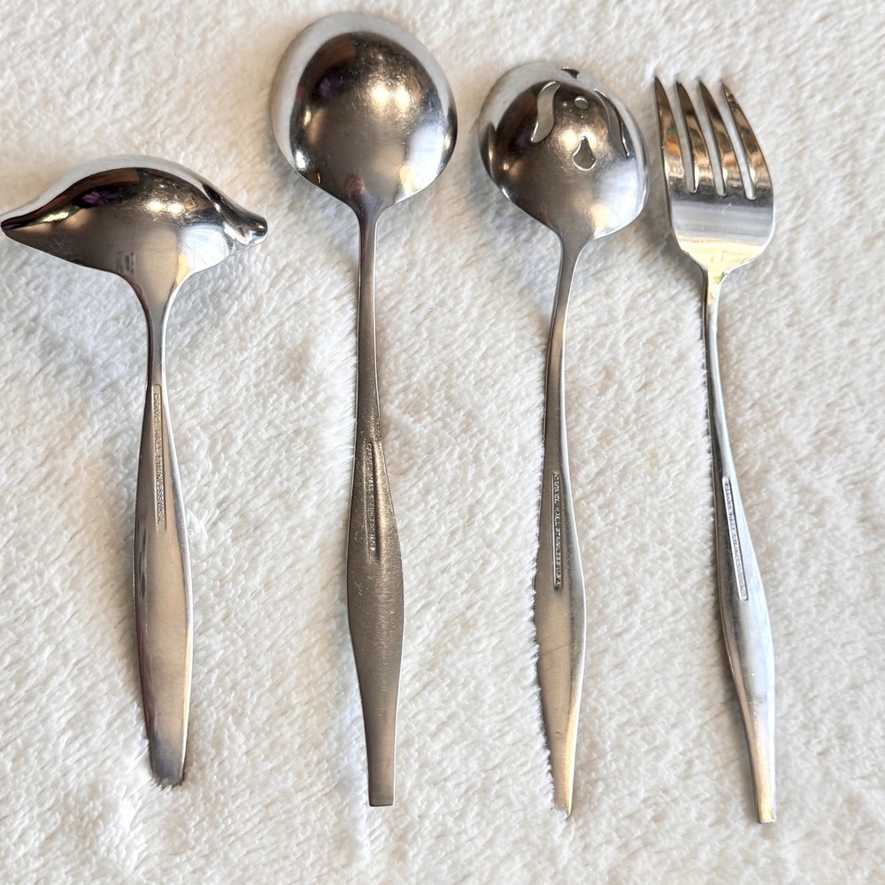 Vintage Carvel Hall USA LEISURE Assorted Flatware Set 15 pc Serving Fork Spoon