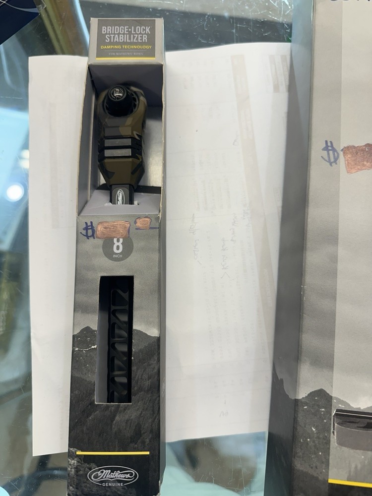 Mathews Bridge-Lock Long Rod Stabilizer Black Compound Bow Accessory