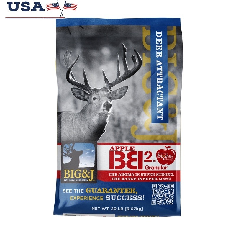 Apple Deer Attractant Granular 20lb Long Range Protein Whitetail Formula New
