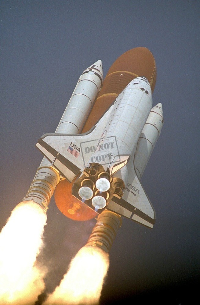 STS-45 Launch Space Shuttle Atlantis 8X12 PHOTOGRAPH