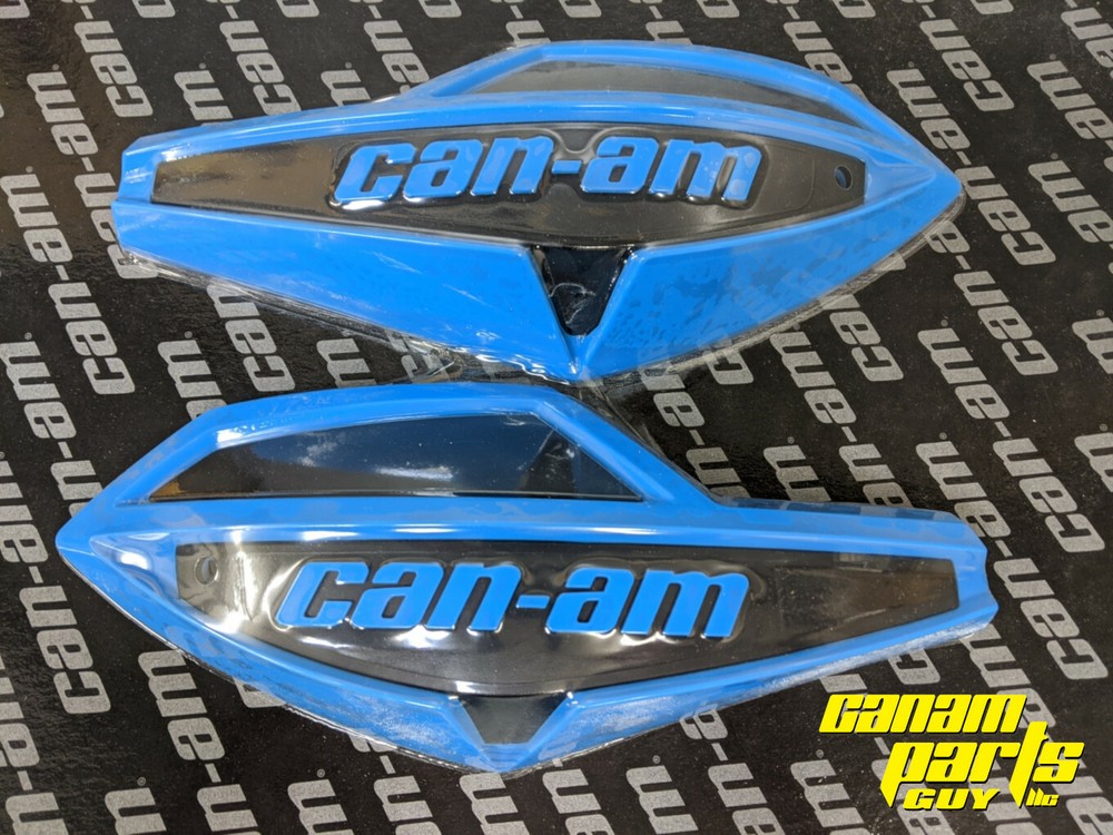 Can-Am Blue Wind Deflector Hand Guard Kit w/ Mounting Kit Complete Wrap Around