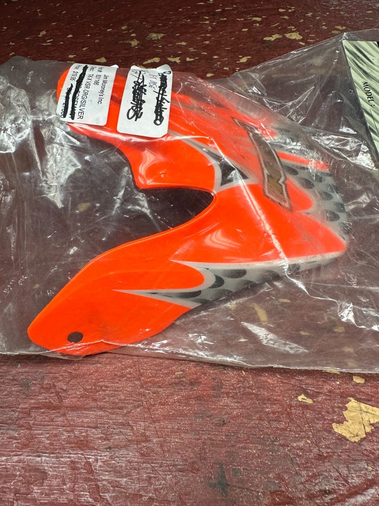 *NEW KBC TK-X Visor, #831166, Orange and Silver*