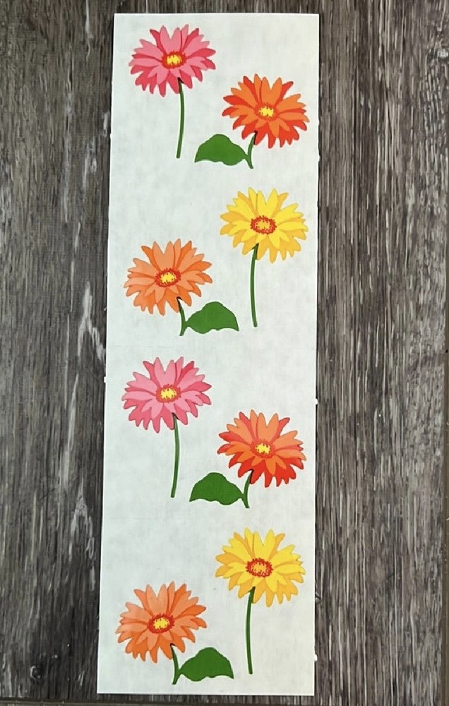 Mrs. Grossman’s Stickers Flowers Gerbera Daisies