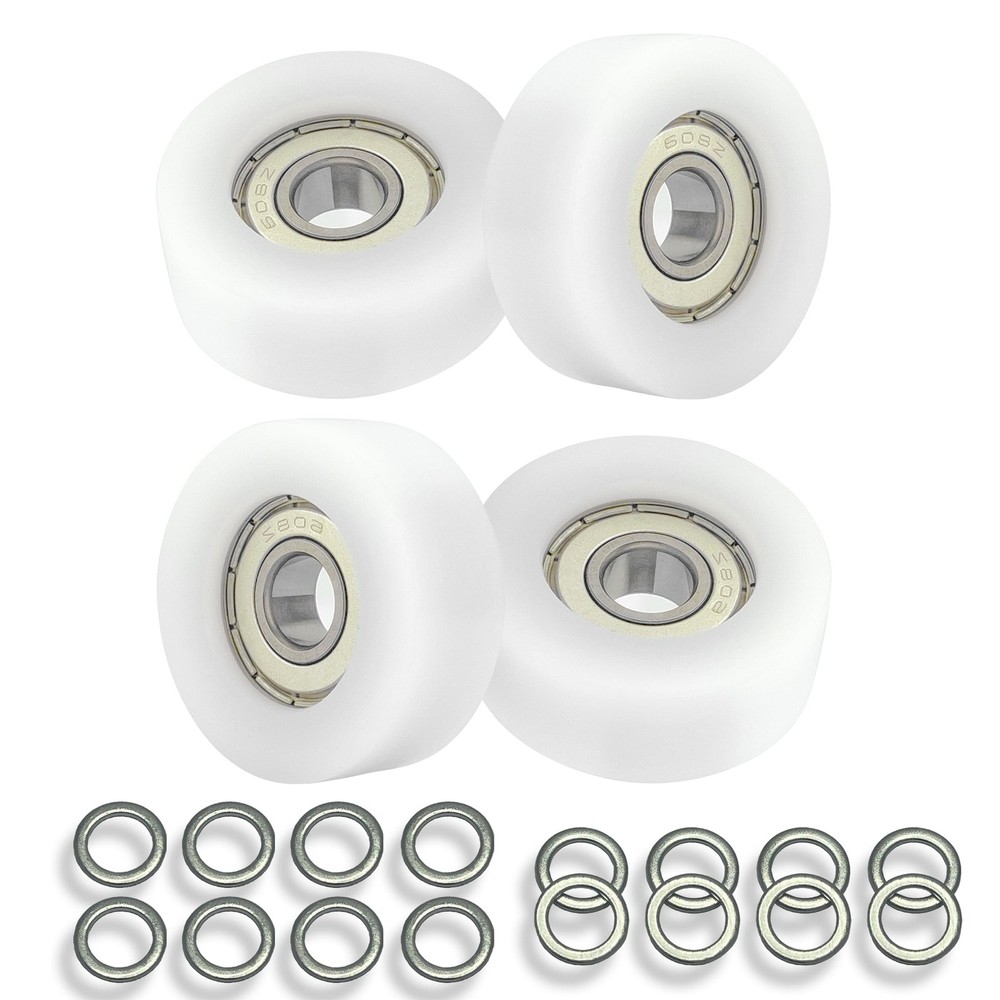 DAFORE Upgraded Machined Wheels/Rollers Compatible with Φ:1.26 inch, White